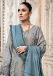 3 Piece - Unstitched Dhanak Stuff Full Embroidered Suit With Embroidered Dhanak Shawl