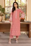 2 Piece - Lawn Full Embroidered Shirt And Trouser