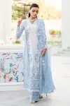3 Piece - Lawn Embroidered Shirt With Embroidered Bamber Chiffon Dupatta