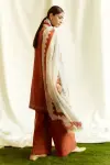 3 Piece - Lawn Embroidered Shirt With Printed Polly Lawn Dupatta