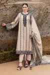 3 Piece - Unstitched Dhanak Stuff Full Embroidered Suit With Embroidered Dhanak Shawl