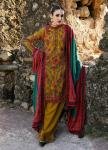 3 Piece - Unstitched Dhanak Stuff Heavy Embroidered Suit With Printed Wool Shawl