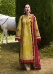 3 Piece - Unstitched Dhanak Stuff Full Embroidered Suit With Wool Shawl