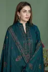 3 Piece - Unstitched Dhanak Stuff Full Embroidered Suit With Embroidered Dhanak Shawl