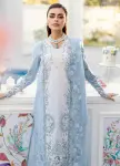 3 Piece - Lawn Embroidered Shirt With Embroidered Bamber Chiffon Dupatta