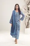 3 Piece - Lawn Embroidered Shirt With Printed Polly Lawn Dupatta