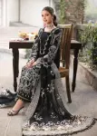 3 Piece - Unstitched Lawn Full Embroidered Shirt With Cotton Net Embroidered Dupatta