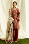 3 Piece - Lawn Embroidered Shirt With Printed Polly Lawn Dupatta